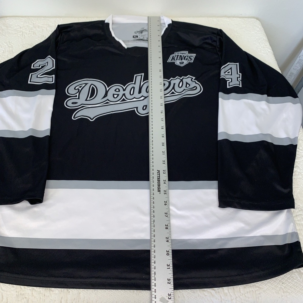 Los Angeles Dodgers x Los Angeles Kings 2024 Night Hockey Jersey Men's XL - Picture 4 of 8